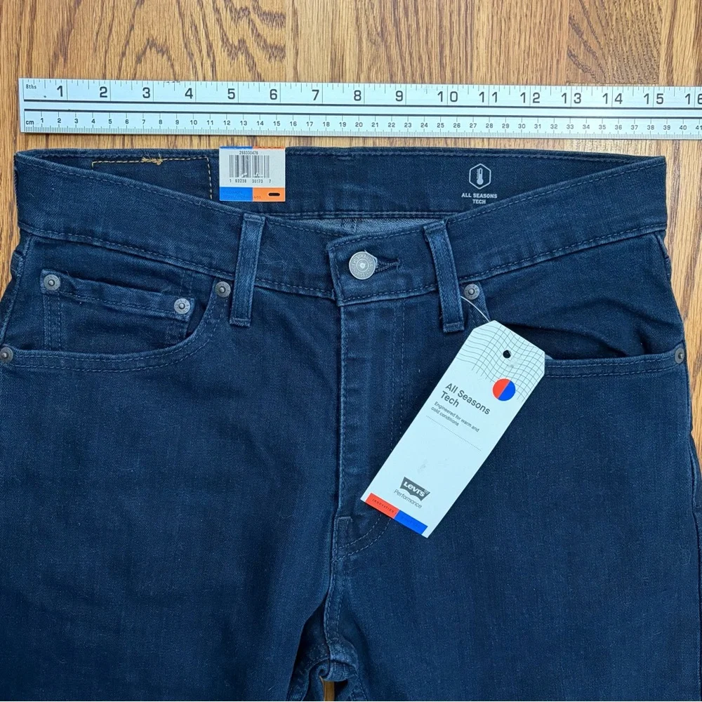 NWT Levi's 512 Slim Taper Stretch 31x30 Dark Jeans - Picture 6 of 12